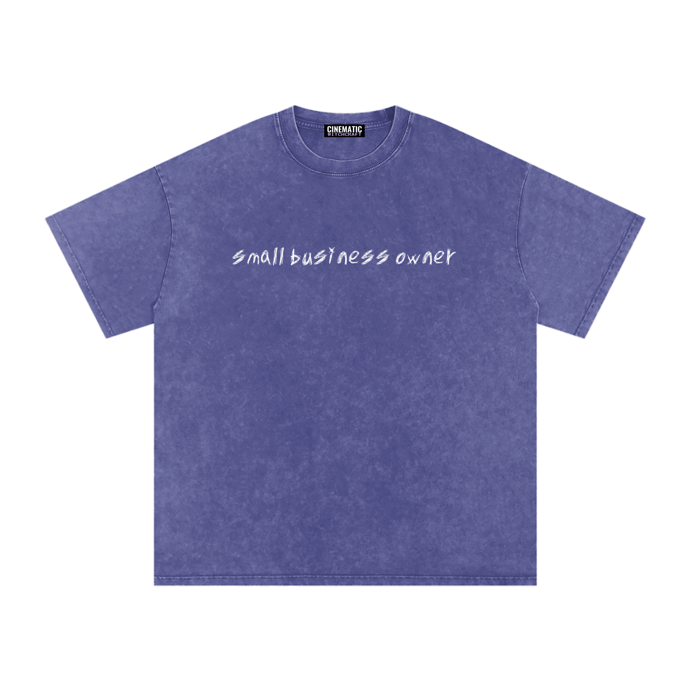 SMALL BUSINESS OWNER Snow Wash Oversize Tee