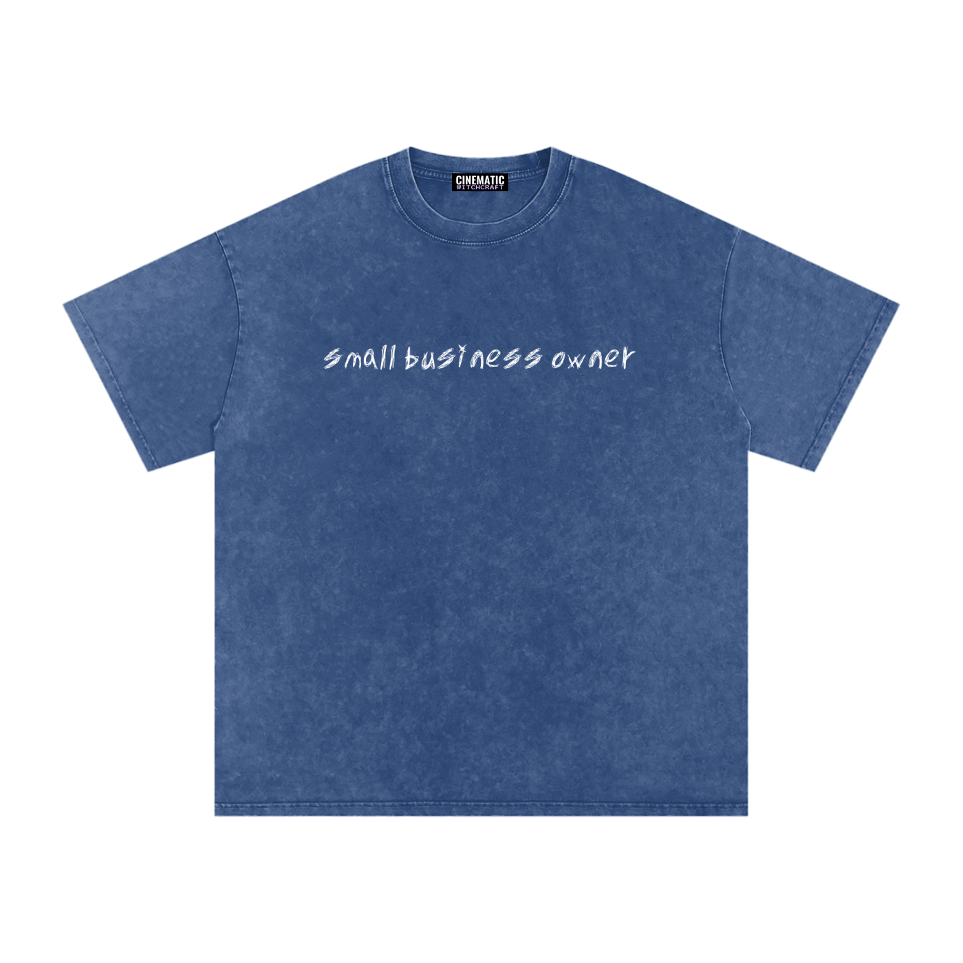 SMALL BUSINESS OWNER Snow Wash Oversize Tee