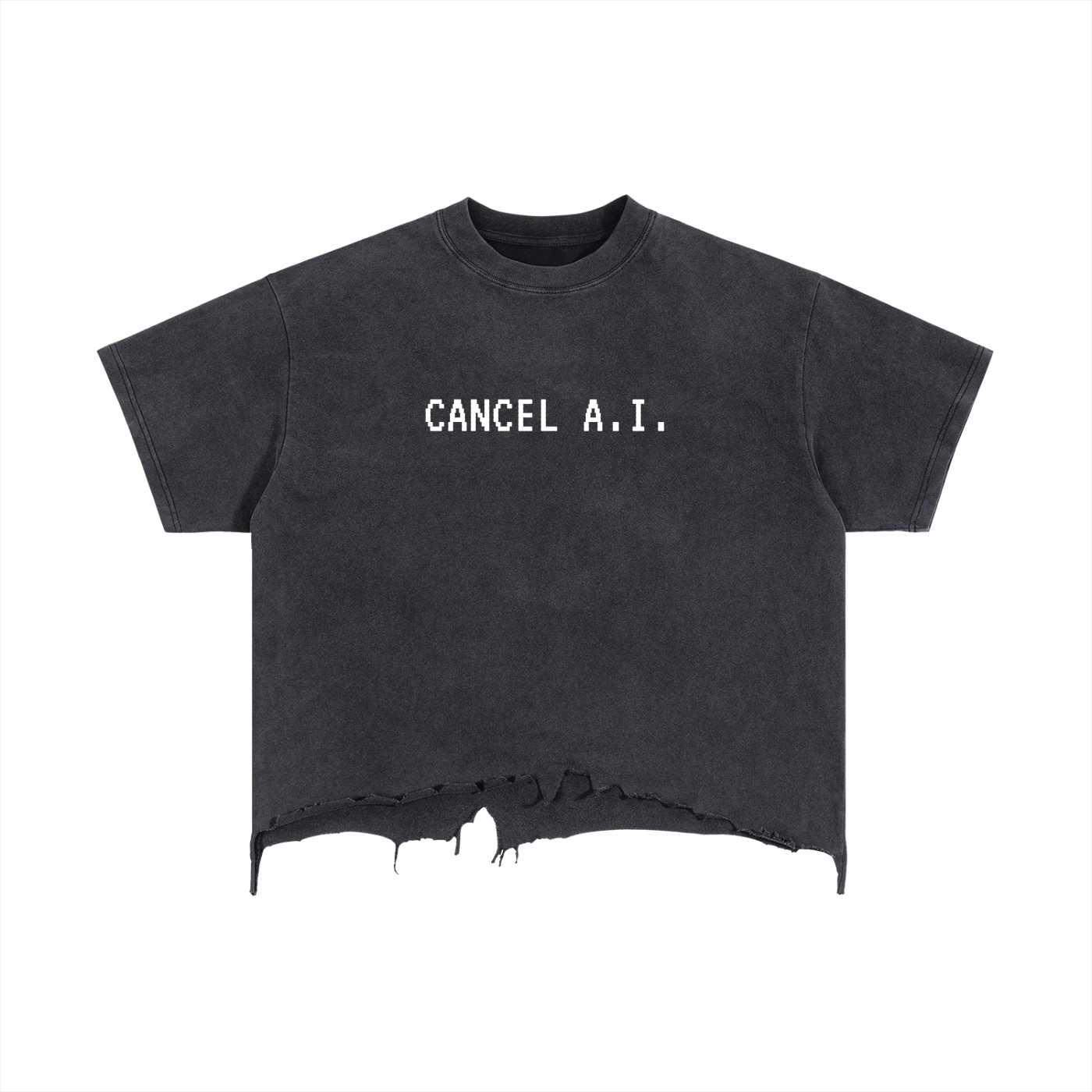 CANCEL A.I. DISTRESSED TEE