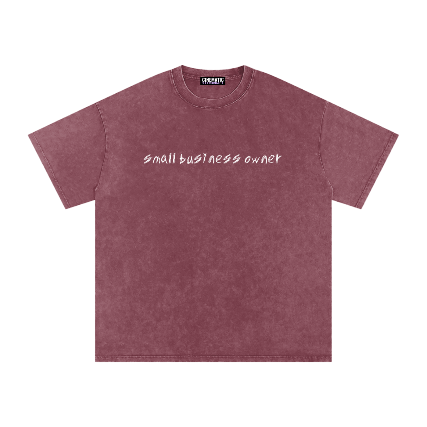 SMALL BUSINESS OWNER Snow Wash Oversize Tee