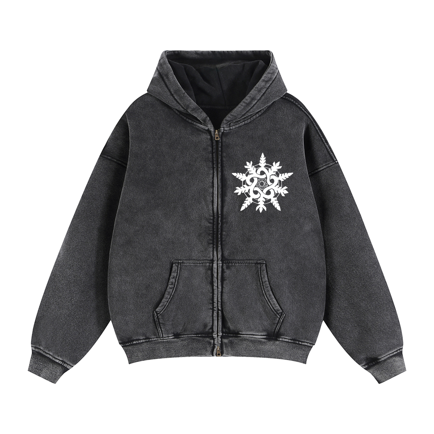 CREW Emblem Zipper Hoodie