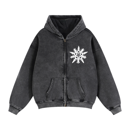CREW Emblem Zipper Hoodie