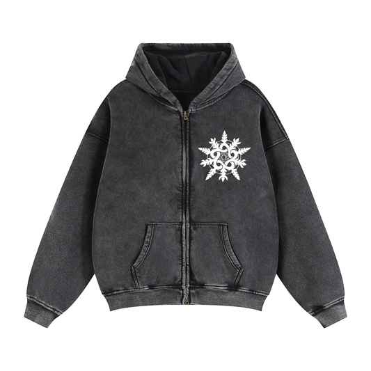 CREW Emblem Zipper Hoodie